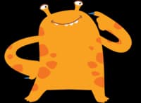 orange cartoon creature